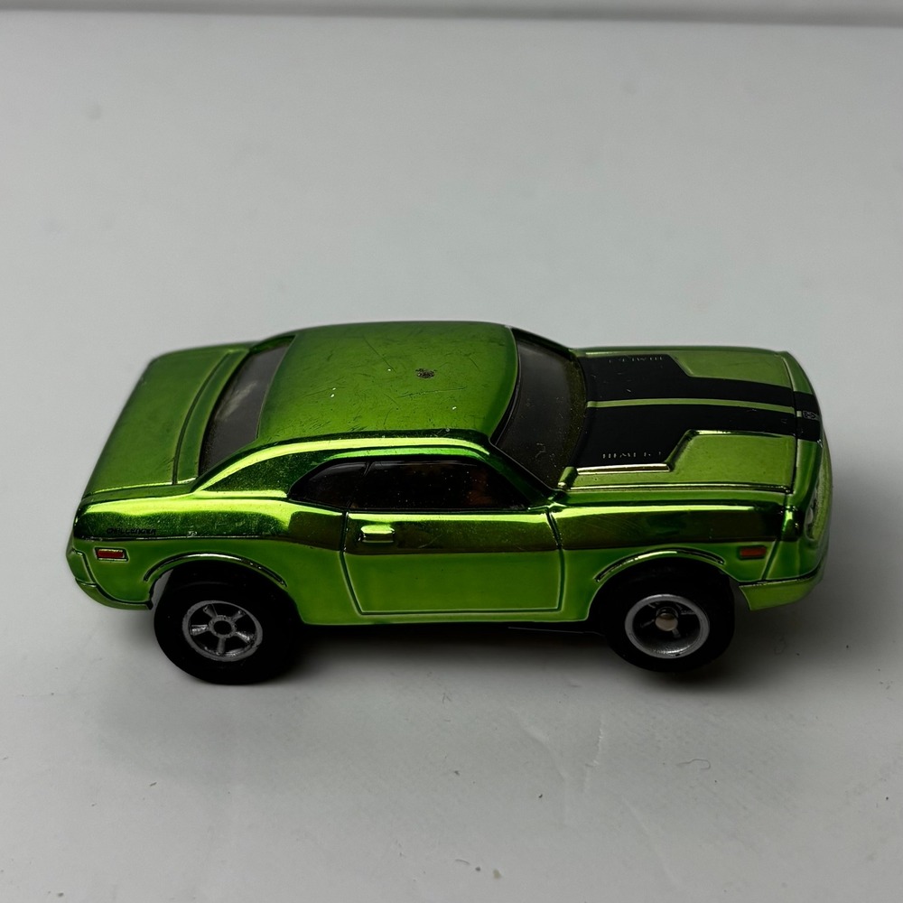 Round 2 2006 Dodge Challenger Concept HO Scale Slot Car Metallic Lime Green